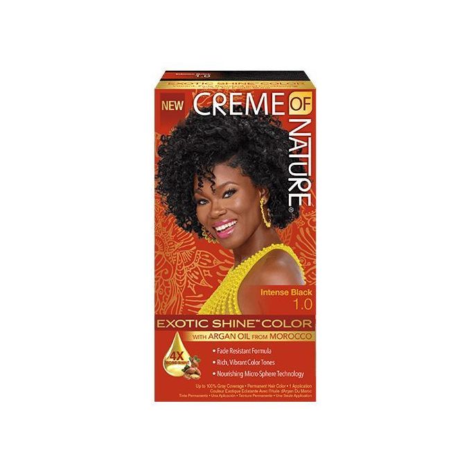 Creme Of Nature Exotic Shine Color with Argan Oil from Morocco 1.0 Intense Black