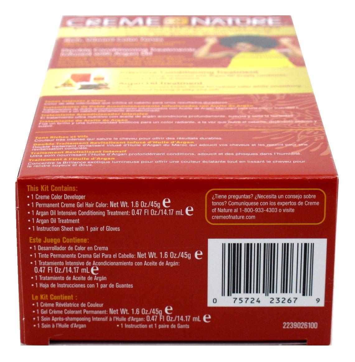 Creme Of Nature Exotic Shine Color with Argan Oil from Morocco 1.0 Intense Black