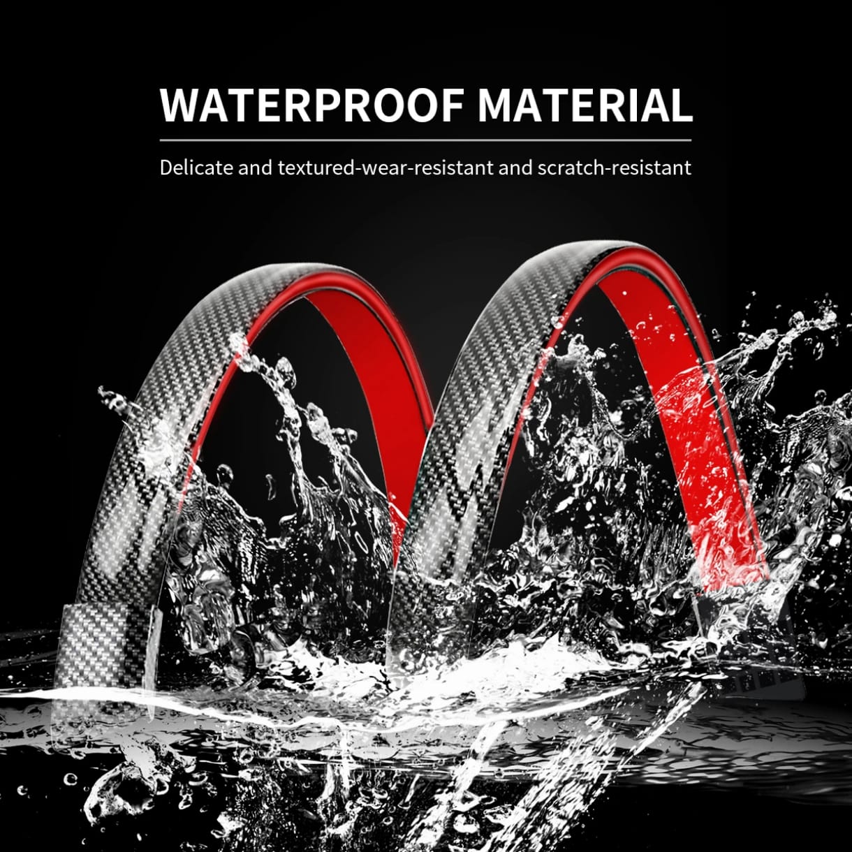 Universal Carbon Fiber Led Spoiler Lights Car Rear Spoiler