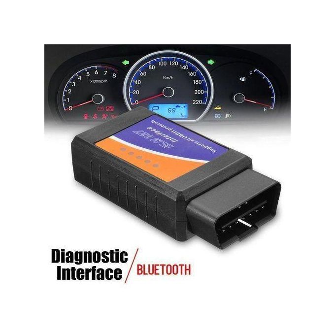 OBD2 ELM327 Bluetooth Car Diagnostic Scanner – Vehicle Fault Reader & Engine Code Reader
