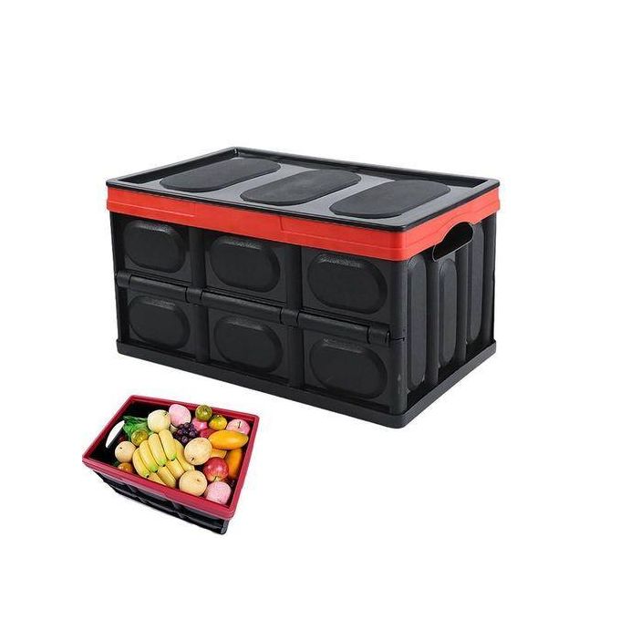 52L Plastic Car Boot Organiser – Heavy Duty Foldable Trunk Storage Box for Car Interior Kenya