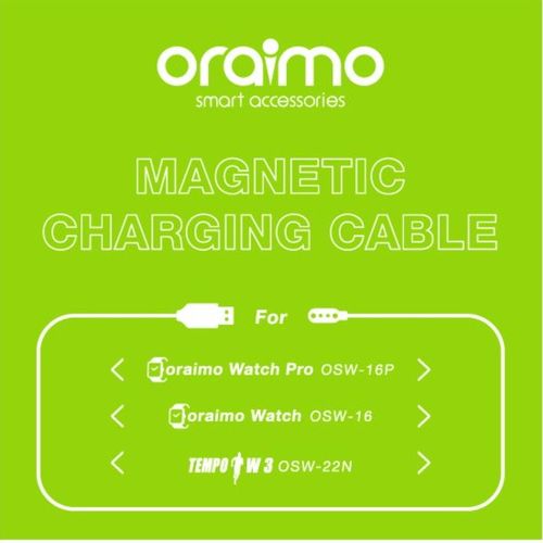 Oraimo Watch Pro OSW-16P Smart Watch Magnetic Charger Cable