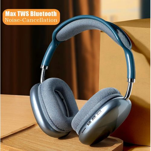 P9 Bluetooth Earphone Wireless Head-mounted Headphone Subwoofer Headset With Micphone For IOS Android Phone - Blue