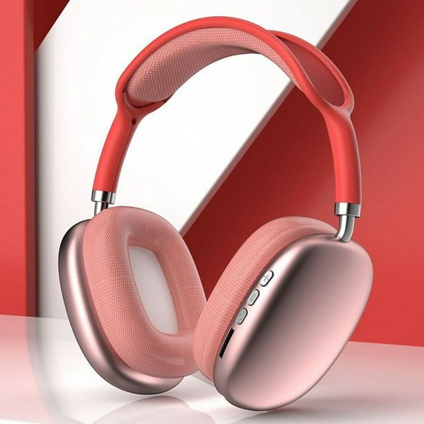 P9 Bluetooth Earphone Wireless Head-mounted Headphone Subwoofer Headset With Micphone For IOS Android Phone - Red