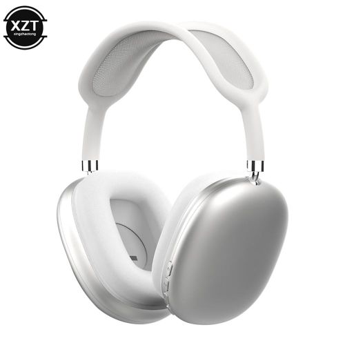P9 Bluetooth Earphone Wireless Head-mounted Headphone Subwoofer Headset With Micphone For IOS Android Phone - Silver/white