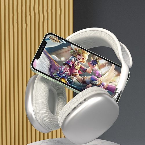 P9 Bluetooth Earphone Wireless Head-mounted Headphone Subwoofer Headset With Micphone For IOS Android Phone - Silver/white