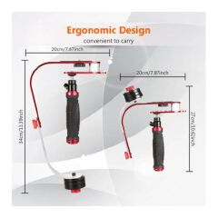 Aluminum Handheld Digital Camera Stabilizer Gimbal For SLR Camera Smart Phones