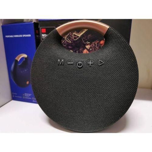 M1 Rechargeable Portable Bluetooth Speaker WITH USB & AUX PORT- Black