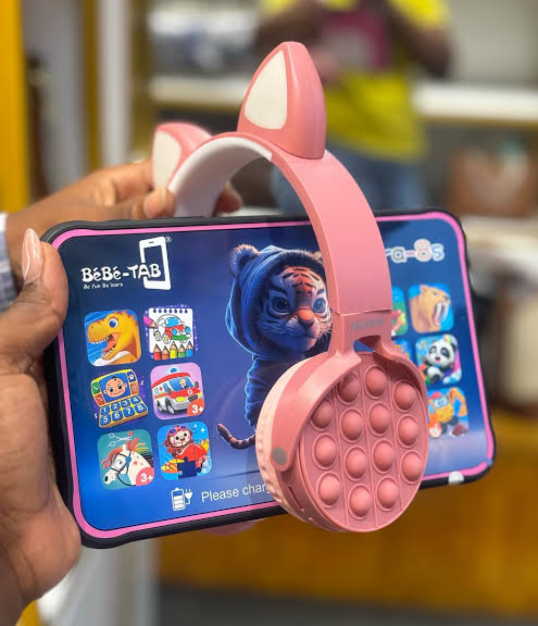 Bebe KIDS STUDY TABLET 128GB/4GB 8INCH 5000MAH FREE BT HEADSET WITH SIMCARD SLOT