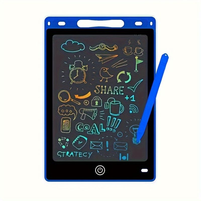 12 Inch Portable Magic Whiteboard, Colorful Screen, Multi-Color Writing, Safe, Reusable, Eco-Friendly, with Screen Lock and Easy Cleaning