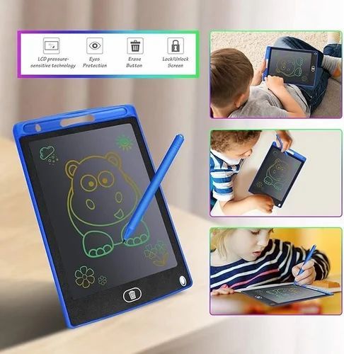 12 Inch Portable Magic Whiteboard, Colorful Screen, Multi-Color Writing, Safe, Reusable, Eco-Friendly, with Screen Lock and Easy Cleaning