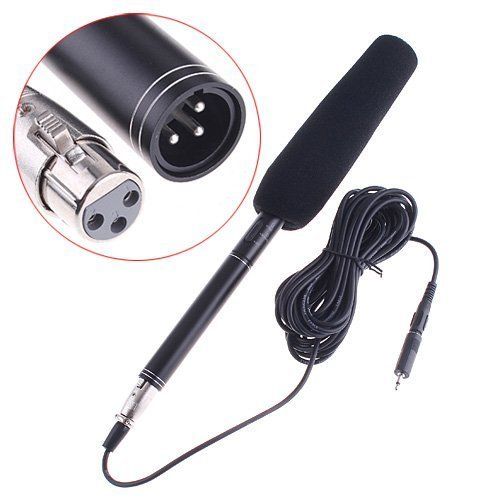 StarSide Professional Shotgun Long-Stick Condenser Camera Microphone Mic with Mount Clip For Media Interview