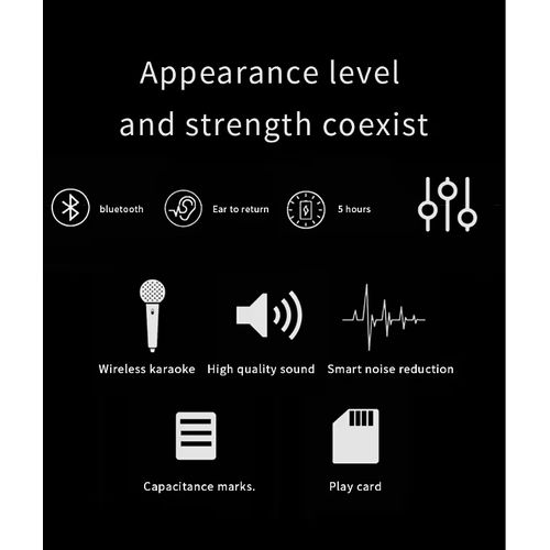 Bluetooth Wireless WS1816 Microphone With Led Light Microphone Handheld FM Mic Broadcast Microphone For Music Singing Speaker Player Vocal Microphones