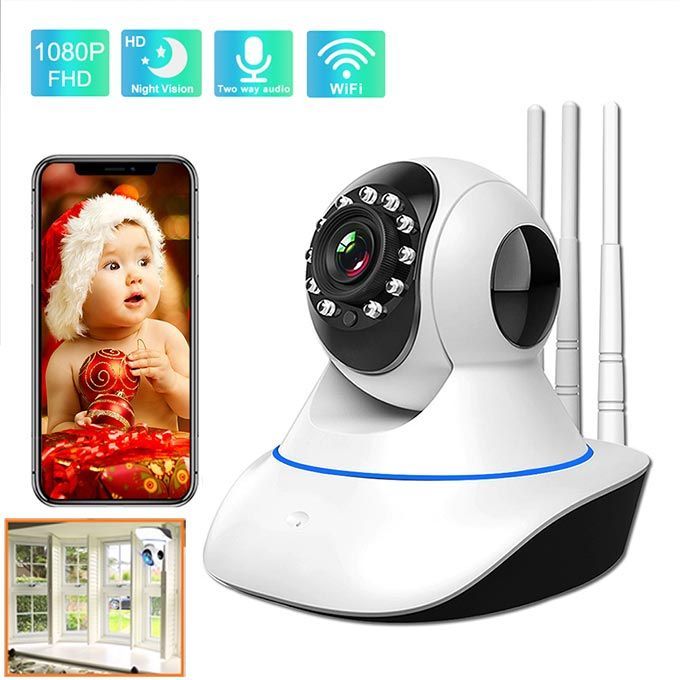 Nanny Cam Wi-Fi Smart Net Camera. CCTV With Night Vision For Home Surveillance. Nanny Cam