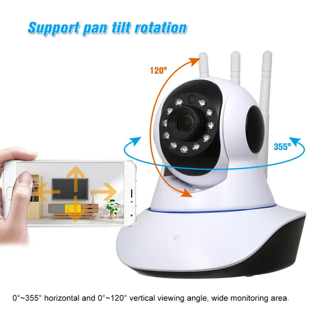 Nanny Cam Wi-Fi Smart Net Camera. CCTV With Night Vision For Home Surveillance. Nanny Cam