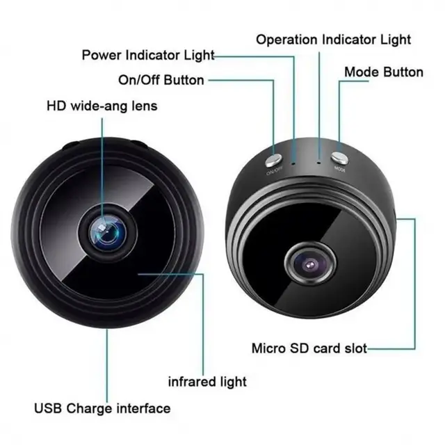 A9 Mini Spy Nanny Wifi CCTV Camera Secret Camera
