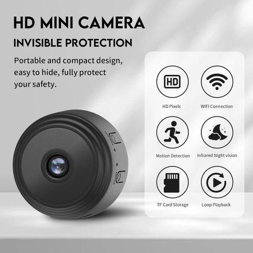 A9 Home Mini Camera, Security Camera with Video WiFi, Night Vision Nanny Cam Home Security Surveillance Baby Monitor, Outdoor Monitor for Pets Home Security Camera Support Connectivity