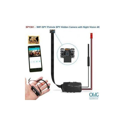 1080P HD WIFI PINHOLE SPY CAMERA with Motion Detection, DC or battery Powered, Micro SD Card Slot, Portable Mini WiFi DIY Hobbie Sport Wearable Mobile Hidden Nanny Cam Spy Gadget