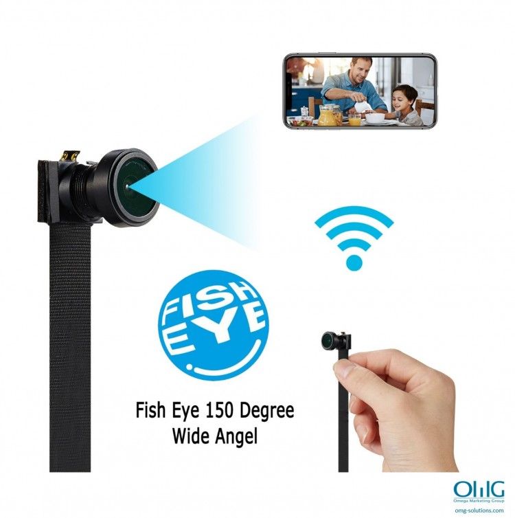 1080P HD WIFI PINHOLE SPY CAMERA with Motion Detection, DC or battery Powered, Micro SD Card Slot, Portable Mini WiFi DIY Hobbie Sport Wearable Mobile Hidden Nanny Cam Spy Gadget