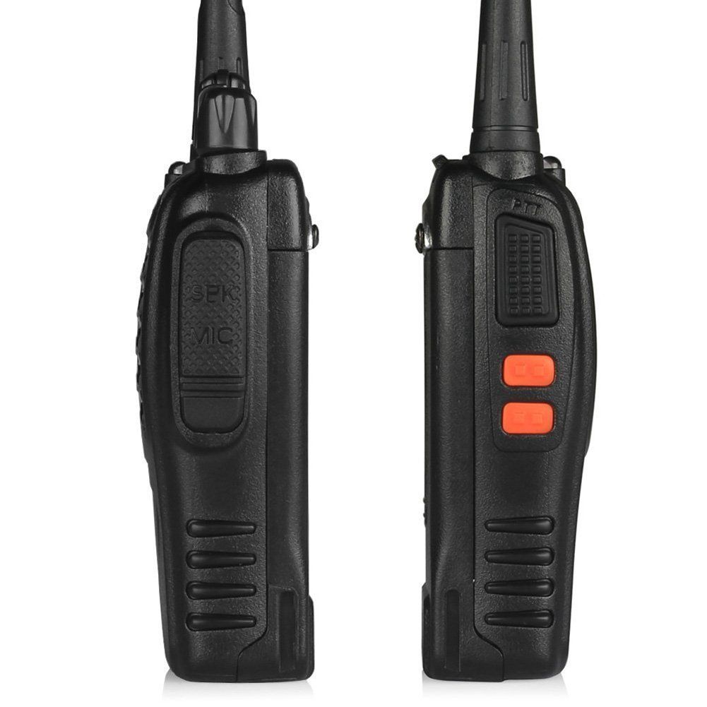 Baofeng Walkie Talkies for Adults Rechargeable bf-888s Two-Way Radios Long Range Interphone Handheld Communicator Professional UHF 4 Pack Walky Talky Set with Earpiece,Li-ion Battery and Charger