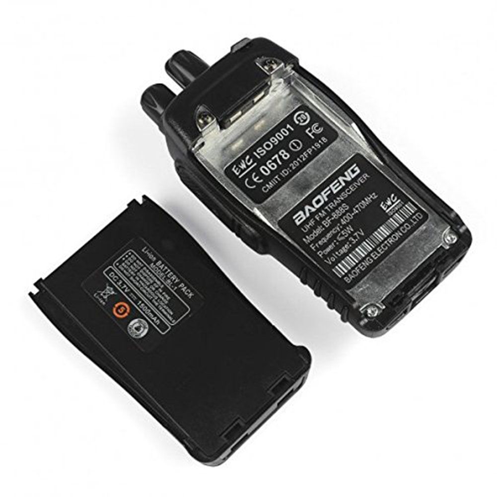 Baofeng Walkie Talkies for Adults Rechargeable bf-888s Two-Way Radios Long Range Interphone Handheld Communicator Professional UHF 4 Pack Walky Talky Set with Earpiece,Li-ion Battery and Charger