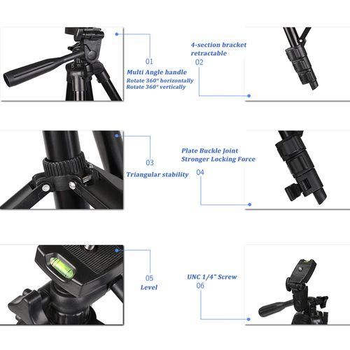 Multipurpose Phone Camera Tripod stand holder + Clip