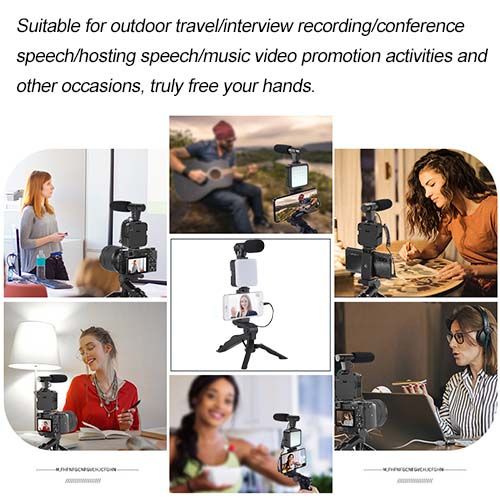 Vlog Video Kit 7 Pieces Removable For Various Scenarios