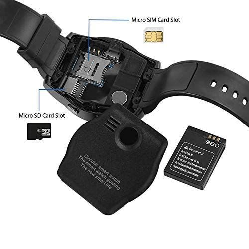 V8 Smart Watch with Camera Sim Card Slot for Android Message Reminder (Black)