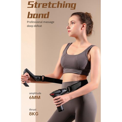 3 In 1 Split Pull Strap Fascia Gun With Multifunctional Detachable Handle, Vibration Band Massage, Muscle Fitness Massage