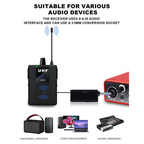 1 Drag 2 Wireless Waist Lapel Microphone Lavalier Mic Noise Reduction Live Interview Mobile Phone Recording
