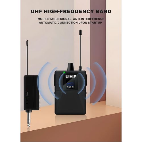 1 Drag 2 Wireless Waist Lapel Microphone Lavalier Mic Noise Reduction Live Interview Mobile Phone Recording
