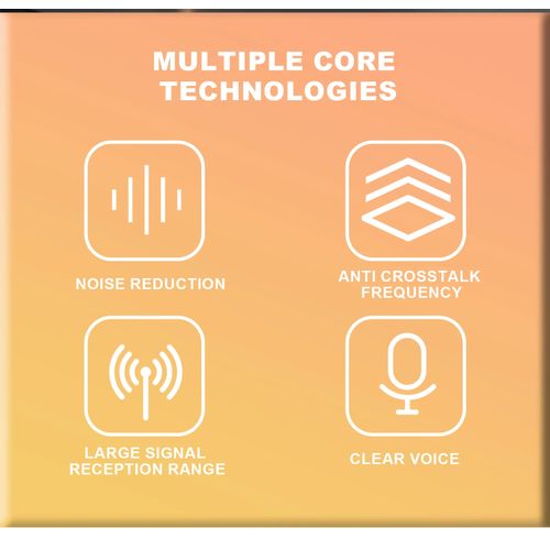 1 Drag 2 Wireless Waist Lapel Microphone Lavalier Mic Noise Reduction Live Interview Mobile Phone Recording