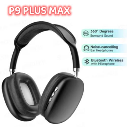 P9 PLUS Max Headset Wireless Bluetooth 5.3 Outdoor Headphone Mic Noise Cancelling Stereo Sound Earphone