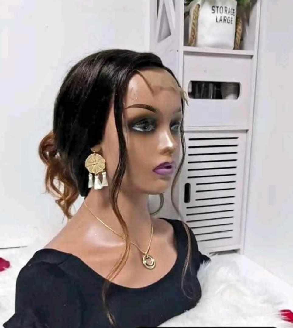 Deep lace front semi human body wig