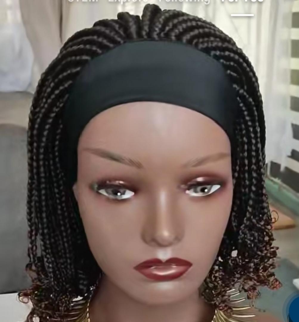 short braided headband wig