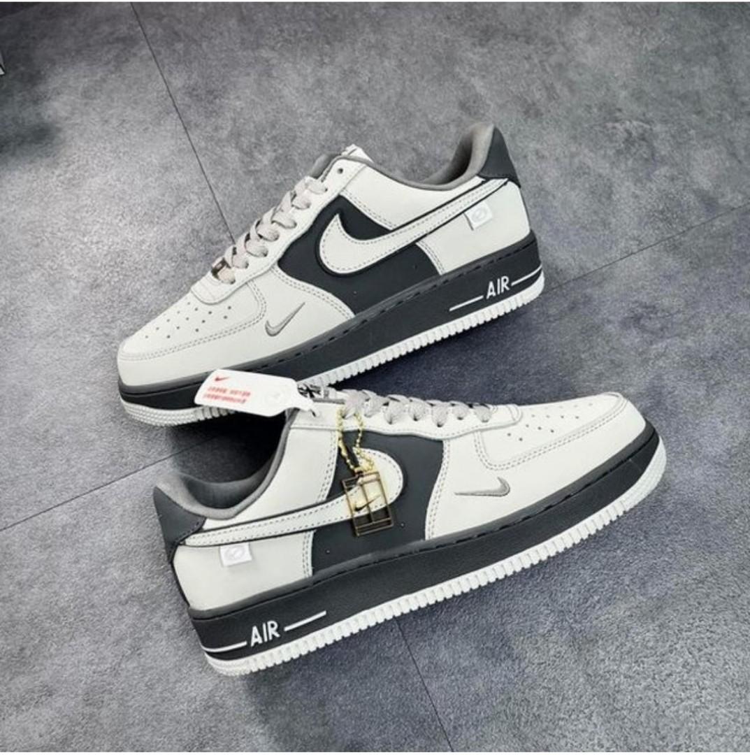 🔥( ON OFFER ) Customized Nike Air Force 1, Very Classy Airforce 1, Black and white GENERIC