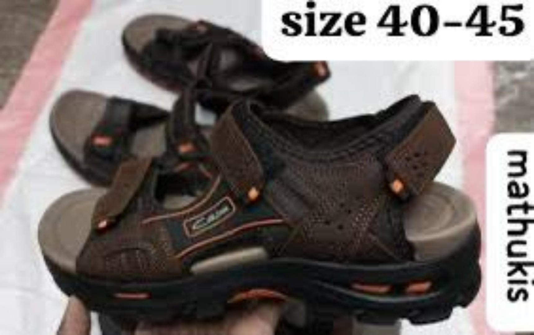 ORIGINAL LEATHER MEN OPEN SHOES VERY COMFORTABLE AND DURABLE. (BEST SHOP FOR SLIP ONS, SLIPERS, SLIDES & OPEN SHOES)
