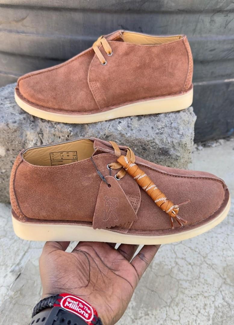 🔥( ON OFFER ) BROWN BANK ROBBERS MENS CASUAL LEATHER HI TOP CLARKS SKETCHERS AND CASUAL OXFORDS SHOES, VERY CLASSY AND FASHIONABLE, OFFICIALS, CASUAL BOOTS.