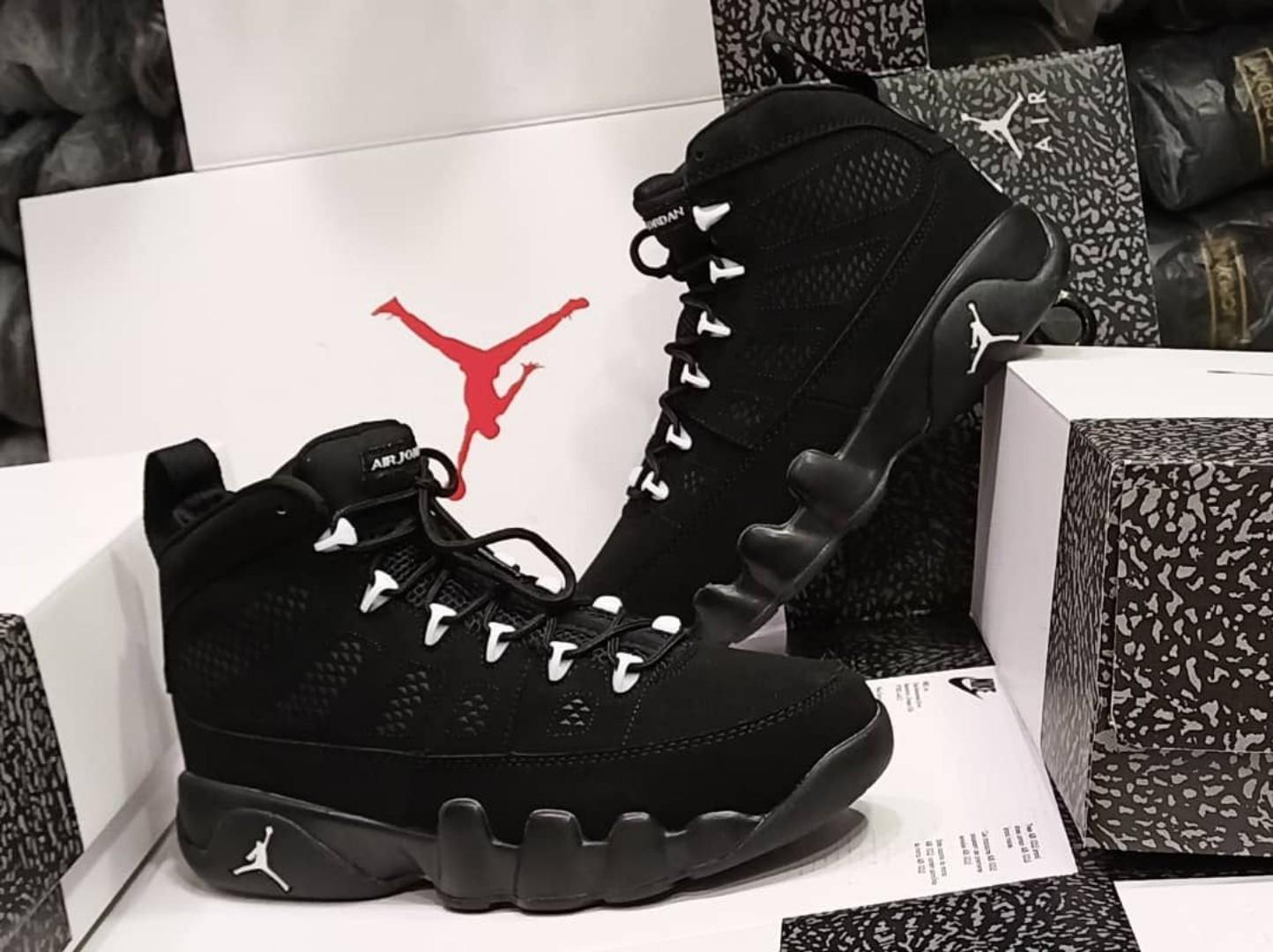 🔥( ON OFFER ) AIR JORDAN  9 IX RETRO, BLACK WHITE CUSTOMIZED JORDAN, COLOUR BLACK ,HIGH QUALITY SNEAKERS. JORDAN Best shop for Airforce, Air jordan, Airmax tn, Air force sneakers) GENERIC