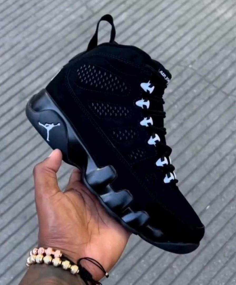 🔥( ON OFFER ) AIR JORDAN  9 IX RETRO, BLACK WHITE CUSTOMIZED JORDAN, COLOUR BLACK ,HIGH QUALITY SNEAKERS. JORDAN Best shop for Airforce, Air jordan, Airmax tn, Air force sneakers) GENERIC