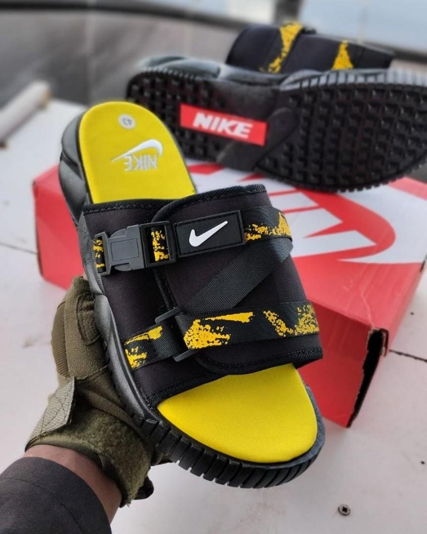 ORIGINAL AIR FORCE 1 SLIDES (DESIGHNER OPEN SHOES), YELLOW COLOUR TRIPPLE WHITE ,HIGH QUALITY SLIP ONS. AIRFORCE 1 white JORDAN Best shop for Airforce, Air jordan, Airmax tn, Air force sneakers)