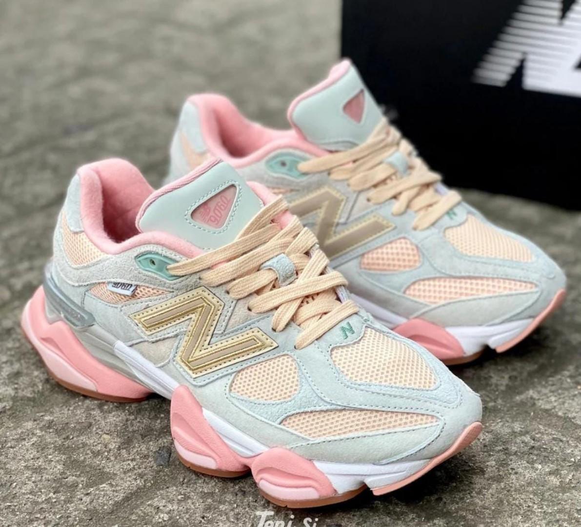 ORIGINAL NEW ARRIVAL SNEAKERS (NB) BALANCE 9060 EDITION TRAINERS MULTI COLOUR ,HIGH QUALITY SNEAKERS WHITE & PINK. Best shop for Airforce, Air jordan, Airmax tn, Air force sneakers)