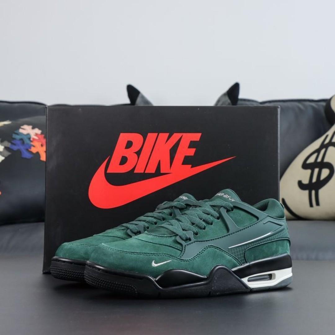 ORIGINAL AIR JORDAN 4 RM BIKE AIR RETRO.CUSTOMIZED JORDAN, COLOUR GREEN AND WHITE ,HIGH QUALITY SNEAKERS. JORDAN Best shop for Airforce, Air jordan, Airmax tn, Air force sneakers)