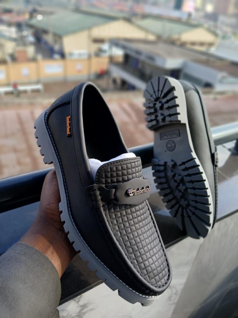 ORIGINAL LEATHER TIMBERLAND CLASSIC LOAFERS, BLACK CASUAL AND OFFICIAL SHOES Black LEATHER (BEST SHOP FOR LOAFERS, OFFICIALS, CASUALS, SNEAKERS)