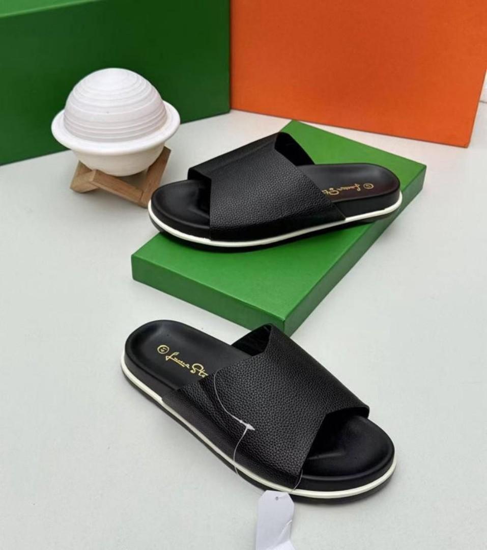 ORIGINAL LEATHER MEN OPEN SLIDES VERY COMFORTABLE AND DURABLE. STYLISH OPEN SLIDES (BEST SHOP FOR SLIP ONS, SLIPERS, SLIDES & OPEN SHOES)