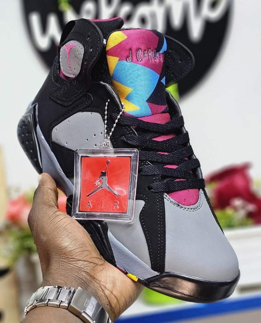 ORIGINAL AIR JORDAN 7 RETRO CUSTOMIZED JORDAN, COLOUR BLACK ,HIGH QUALITY SNEAKERS. JORDAN Best shop for Airforce, Air jordan, Airmax tn, Air force sneakers)