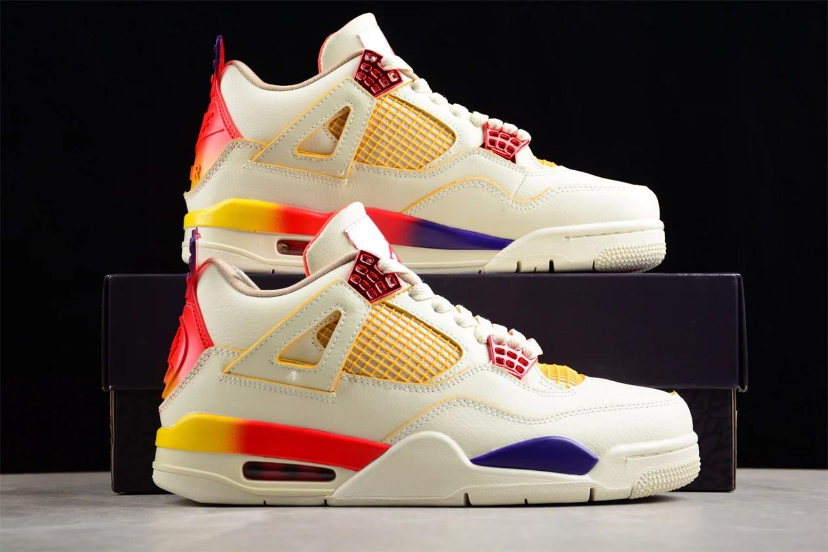📛OFFER📛 ORIGINAL AIR JORDAN 4 RETRO, "MEDELLIN SUNSET". CUSTOMIZED JORDAN FOUR  ,HIGH QUALITY SNEAKY MAN ERS. JORDAN Best shop for Airforce, Air jordan, Airmax tn, Air force sneakers)