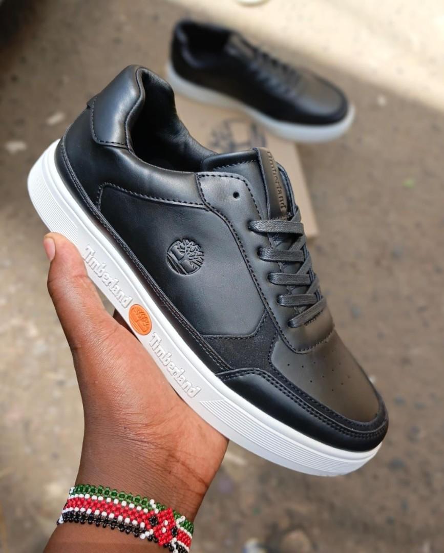 ORIGINAL LEATHER TIMBERLAND CLASSIC CASUALS SHOES, BLACK CASUAL AND OFFICIAL SHOES  (BEST SHOP FOR LOAFERS, OFFICIALS, CASUALS, SNEAKERS)