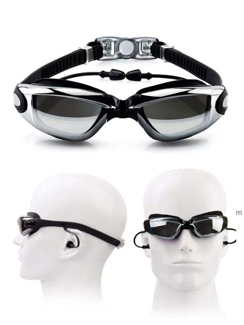🔥( ON OFFER )swimming goggles for adults and young children, Lens with Anti-fog coating for crystal clear vision, Soft, flexible frame and gasket for maximum comfort, Polycarbonate lenses . GENERIC