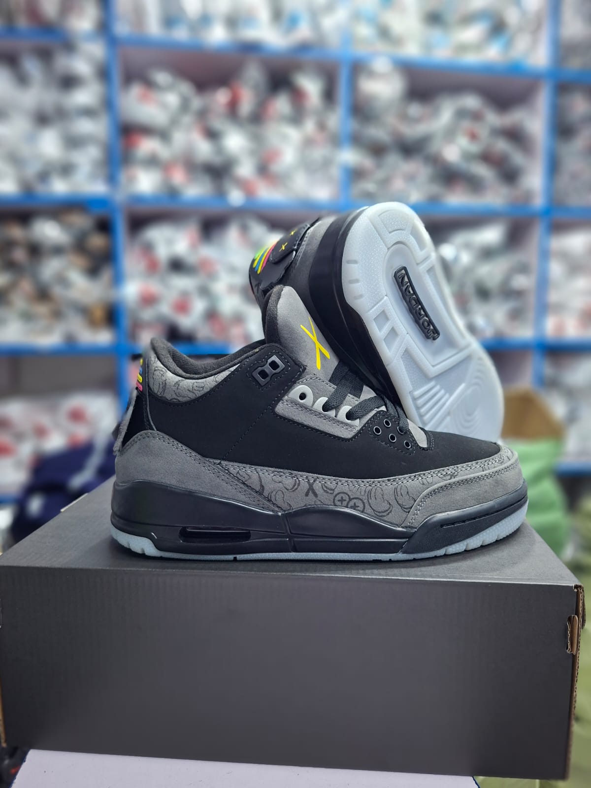 🔥 (on offer)  Air jordan 3 Retro (Kaws).  , with a fashionable, Classy fit. Best shop for Jordans, Airforce, SNEAKERS. Airfoce 1 customized